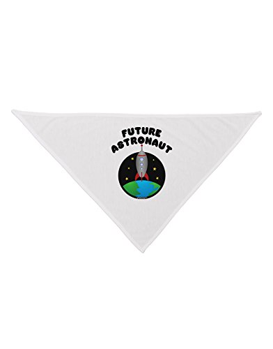 TooLoud Future Astronaut Color Printed White Dog Bandana 26