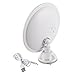 Easehold 10X Magnifying LED Lighted Vanity Mirror Makeup Countertop Bathroom Use 360 Free Rotation with Wall Mounted Locking Suction Cup, Round
