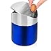 Mini Trash Can with Lid, 0.4 Gal, Blue