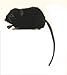 HANSA Mouse Plush, Black