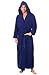 Alexander Del Rossa Mens Turkish Terry Cloth Robe, Long Cotton Hooded Bathrobe