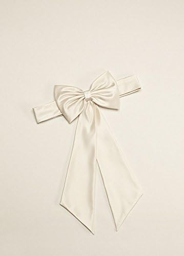 satin flower girl sash with back bow