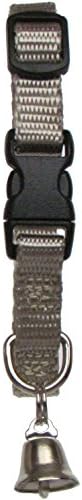 Sandia Pet Products 3/8" Petite (for A Small Female Or Young Ferret) Silver Ferret Collar with Bell - Adjustable 4.5" - 6"