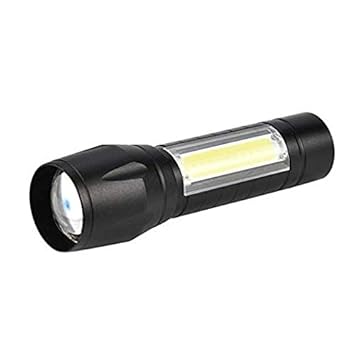 Care 4 911 Rechargeable One of The Smallest and Lightest 35000LM External Flashlight (Black)