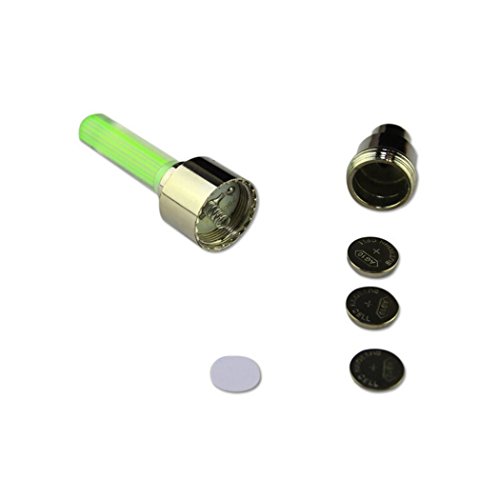 image for Ocathnon 2 Pack of Waterproof Led Flash Tyre Wheel Valve Cap Light for