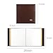 Magicfly Self-Adhesive Photo Album with Leather Cover, Self-Stick Leather Photos Album, 12. 5 X 10. 7 Inch, Hand Made DIY Albums for 3x5, 4x6, 5x7, 6x8, 8x10 Photos, (30 Sheet, 60 Pages) Brown