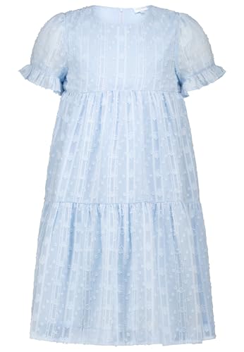 SALT AND PEPPER BY KIDS PARK Mädchen Girls Summer Dress metallic Kinderkleid, Pastel Blue, 98