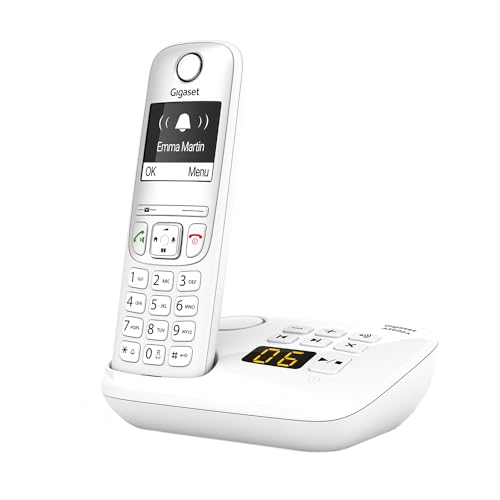 Gigaset AS690A - Schnurloses DECT-Telefon mit Anrufbeantworter - großes, kontrastreiches Display, einstellbare Klangprofile - Freisprechfunktion - Anr