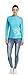 BeautyIn Womens Long Sleeve Rashguard Swimwear UPF 50+ Rash Guard Athletic Tops,Blue,Medium