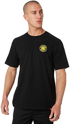 Spitfire OG Circle Outline T-Shirt - Black/Yellow