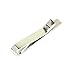Mens Tie Clip Bar Chrome Finish Small Black Skull - Firm Hold Sleek Look and Perfect For Skinny Ties