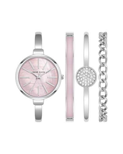 Anne Klein Women’s Bangle Watch and Bracelet Set