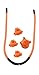 Trophy Ridge Colored Static Stabilizer Kit, Orange