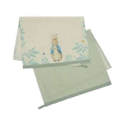 Peter Rabbit Daisy Range Cotton Tea Towels Set Of 2