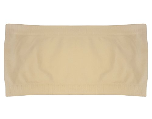 Popular girls seamless bandeau - nude, one size