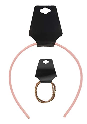 N'ice Packaging 100-Pcs Large Black 5.5" x 2.25" Necklace/Earring Jewelry Display Cards, New Retail Self-Adhesive Necklace/Earring Foldovers
