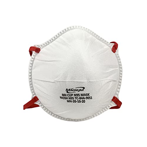 Magnum NIOSH Certified N95 Respirator Masks Regular Size Face