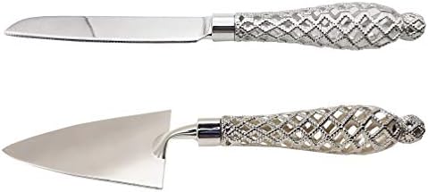 Godskitchen Stainless Steel Cake Knife and Lifter (2 Pc Set) Perfect for Cake Pizza Brownies & Pie