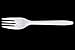 Daxwell Plastic Forks, Medium Weight Polypropylene (PP), White, A10001389 (Case of 1,000)
