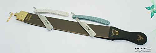 Professional Gold Quality Sharpening Strop Made of Real Leather 3" Wide and 22" Long With 2 Professional Straight Razors-539