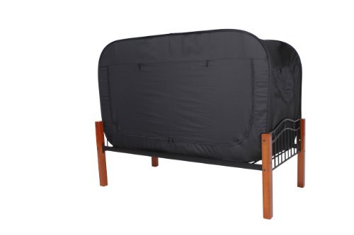 Privacy Pop Bed Tent (Full Bunk) - BLACK