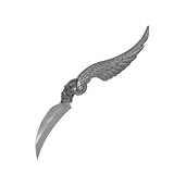 Fury Flying Skull Razor Edge Folding Pocket Knife with Pewter Finish, 4-Inch