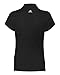 adidas Golf Womens Climalite Textured Short-Sleeve Polo (A162) -Black -M