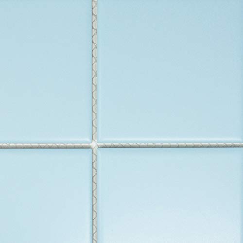 BT-PM11 4" x 4" Square Baby Blue Light Blue Porcelain (Matt Finish) Floor & Wall Tile Mosaic Tile (Small Sample Swatch) Limited to 1pc per Person