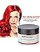 MOFAJANG Unisex Hair Color Dye Wax Styling Cream Mud, Natural Hairstyle Pomade, Temporary Hair Dye Wax for Party, Cosplay & Halloween, 4.23 oz (Red)