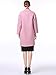 Miya Women's Faux Leather Jacket Quilted Bomber Jacket Short Coat Pink Large