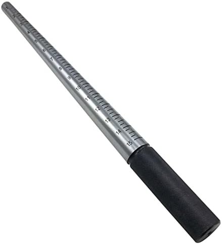 Mazbot Professional Steel RIng Mandrel - Marked with US Sizes 1-15