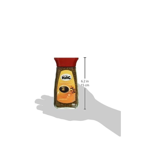 Cafe HAG klassisch mild Glas, entkoffeinierter löslicher Bohnenkaffee, 100g – Bild 4