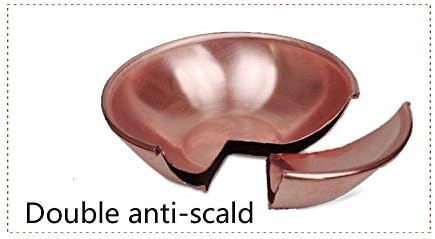 Copper Bowl Pure Copper Bowl Tableware Household Rice Bowl Double-Layer Thick Copper Bowl A More Textured Copper Bowl in Your Hand (Type-3) - Image 4