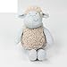 38cm Kawaii Plush Sweet Cute Cartoon Little Lamb Stuffed Baby Kids Toys for Girls Birthday New Year Gift Sheep Appease Doll