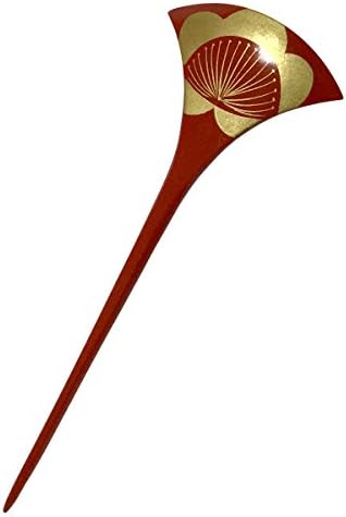 Japanese Hair Clip Pin Pick Pic Stick Fork Accessory Plum/Ginkgo shaped/Vermilion/Gold