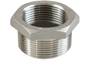 GUARDIAN 2" X 1-1/4" 304 Stainless Steel Class #150 Threaded Hexagon Bushing Hex Reducing Bushing