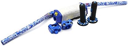 Aluminum 1 1/8" 28mm New Handlebars Fat Handle Bars Enduro ATV Motorcycle blue