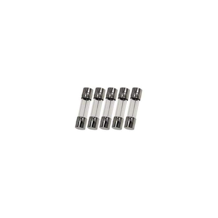 Buy Pack of 5, 3/16 inch x 3/4 inch (5X20mm) 10A 250V Glass Fuses, Slow