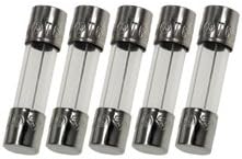 Pack of 5, 6X30mm (1/4 inch x 1-1/4 inch) 750mA 250V Glass Slow Blow (Time Delay) Fuses, 750mA, 750m, 750m amp 250v 750mA, T750ma