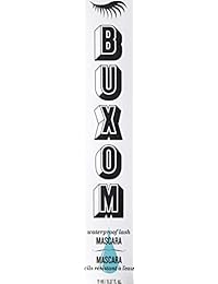 Buxom Buxom Lash Mascara, impermeable, voluminizador, negro más negro, 0,37 oz