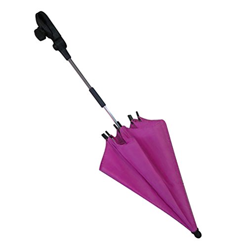 Stroller Umbrella,Migavenn Adjustable Baby Stroller Cover Parasol Shade UV Rain Protection Umbrella Parasol with Swivel Connector for Wheelchair Pushchair Accessories Purple