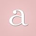 Heart To Heart Wooden Wall Letter Hanging Initials Letter: A