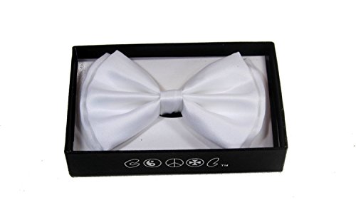 Men's Unisex Wedding Party Tuxedo White Dress Bow Tie Bowtie! Brand New in Factory Box!