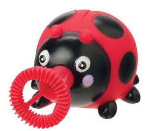 Animal Bubble Blower Toy - Dip and Squeeze - No Blowing Needed! (Red Ladybug)