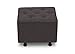 Delta Children Diamond Tufted Gliding Ottoman, Charcoal