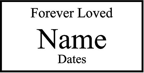 Personalized Engraved Pet Memorial 'Forever Loved' 8" X 4" (Brick Size) - Thumbnail 4
