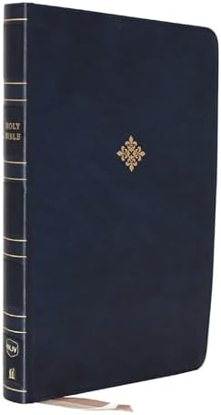 NKJV, Thinline Bible, Large Print, Leathersoft, Black, Red Letter