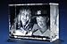 Personalized Engraved Photo Crystal Flat Cube A1804
