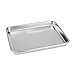 Neeshow Stainless Steel Compact Toaster Oven Pan Tray Ovenware Professional, 12.5’’ x 9.75’’ x 1’' , Heavy Duty & Healthy, Deep Edge, Superior Mirror Finish, Dishwasher Safe