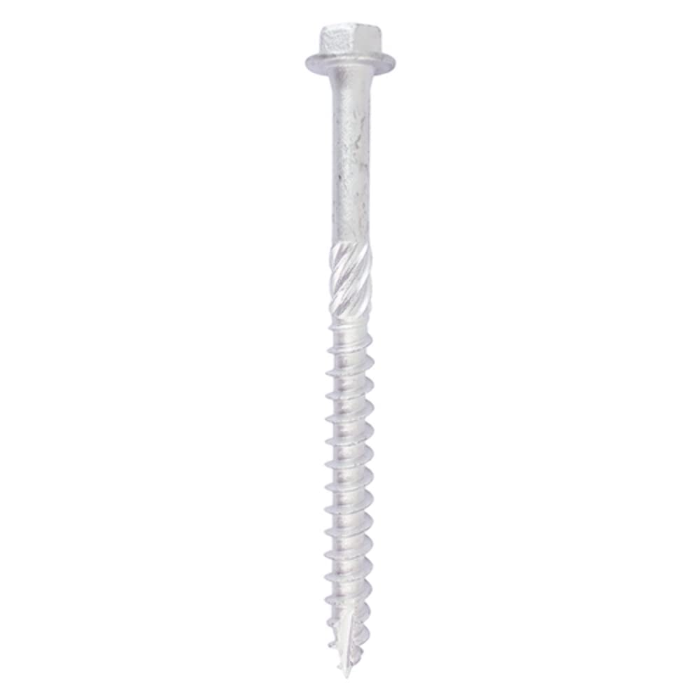 TIMCO Heavy Duty Timber Screws Hex Flange Head Exterior Silver - 10 x 60